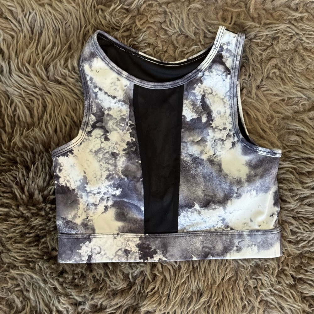 Zara Gray and White Crop Set